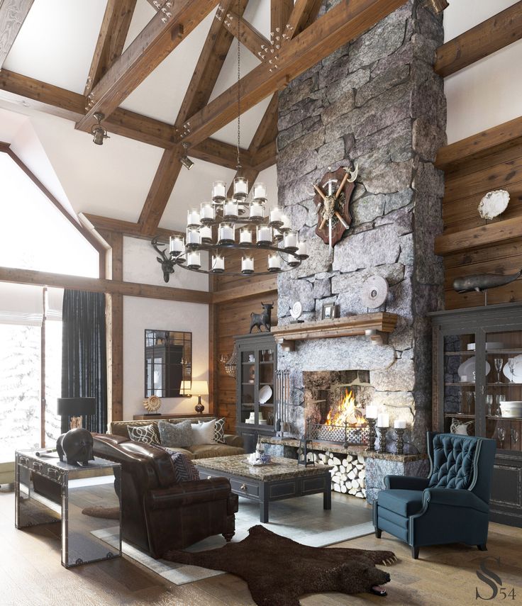 How to choose a chalet style fireplace for a modern interior?